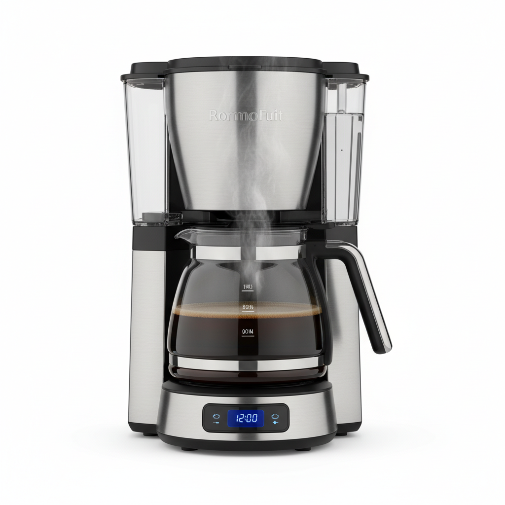 Premium Coffee Maker in stainless steel and black finish