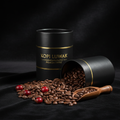 Indonesian Kopi Luwak exotic premium coffee beans in sophisticated packaging